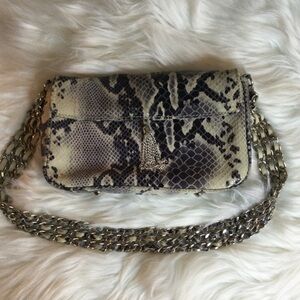 Perlina Genuine Leather Python Handbag - Excellent used condition
